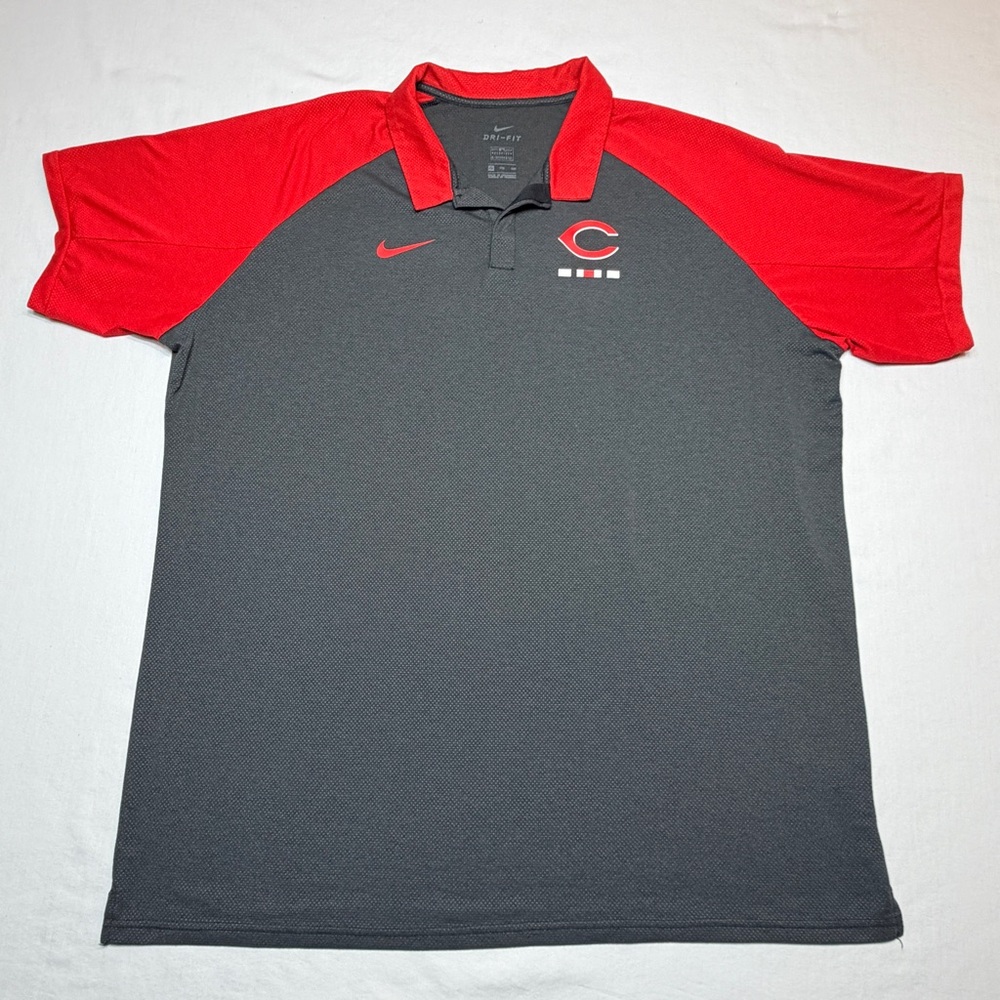 Nike Cincinnati Reds Game Day Polo Performance Polo Shirt Men's Size XXL - EUC
